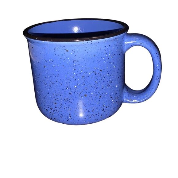 Vintage Marlboro Unlimited Camp Mess Kit Style Spotted Ceramic Large Coffee Mug - Picture 1 of 9